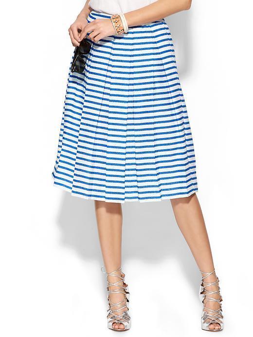 Pure Sugar Jacquard Midi Skirt - White