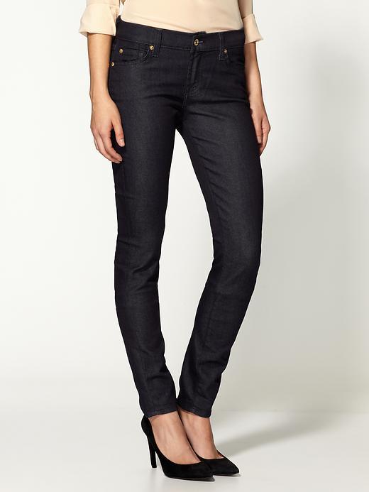 7 For All Mankind The Skinny W Metallic Squiggle