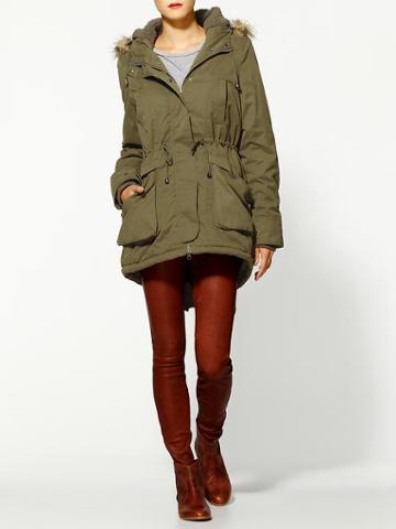 Tulle Anorak Coat