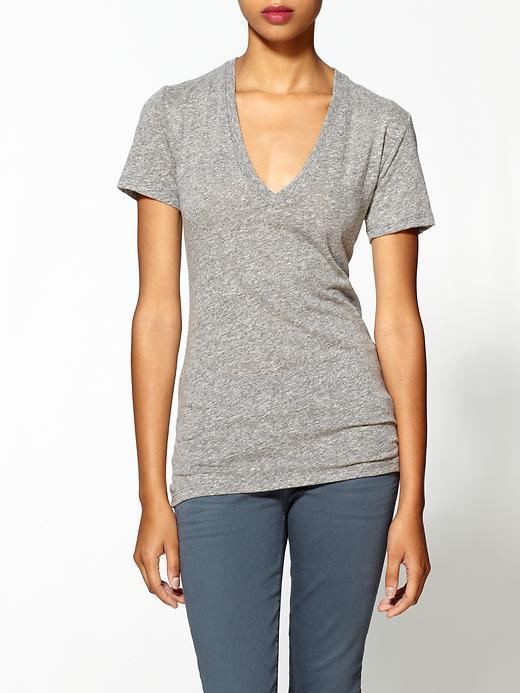Monrow Granite V Neck - Granite