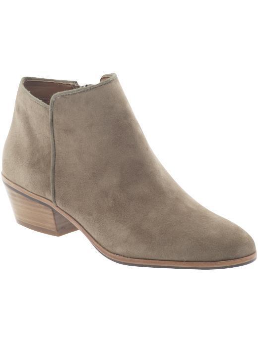 Sam Edelman Petty Low Shaft Mid Heel Boots  - Putty