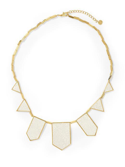 House Of Harlow 1960 White Sand 5 Station Necklace - White