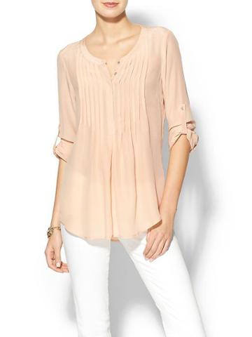 Daniel Rainn Silk Tokyo Blouse - Blush