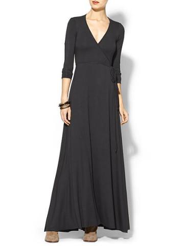 Rachel Pally Long Wrap Maxi Dress - Black