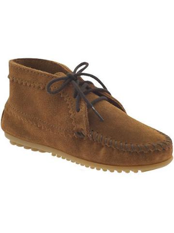 Minnetonka Moccasin Suede Ankle Boot - Brown Suede