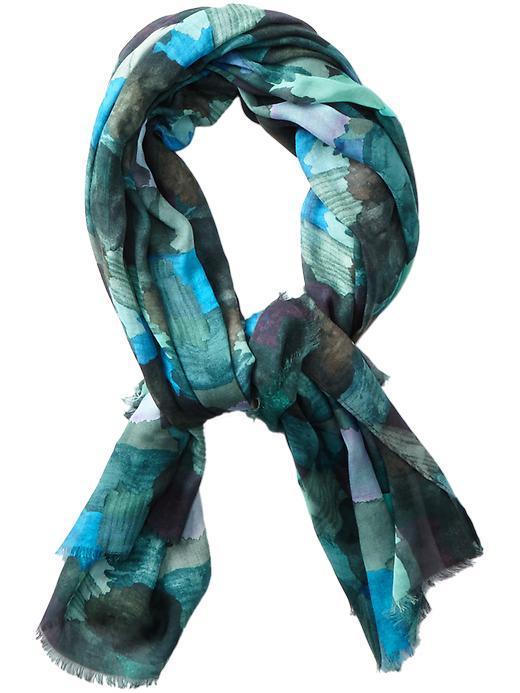 Marc By Marc Jacobs Paint Palette Print Scarf - Blue Multi