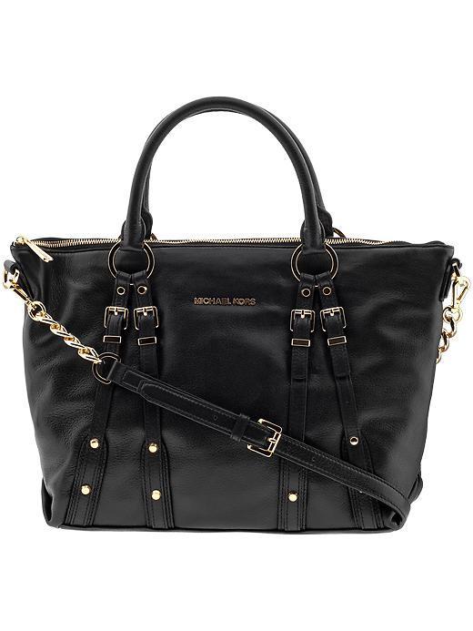 Michael Kors Leigh Large Satchel - Black