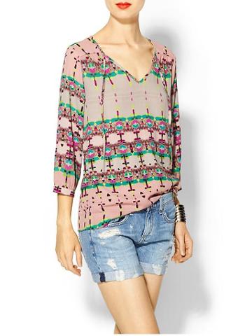 Sabine Bohemian Print Blouse