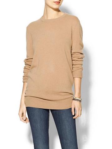Equipment Rei Crew Neck Cashmere Sweater - Camel