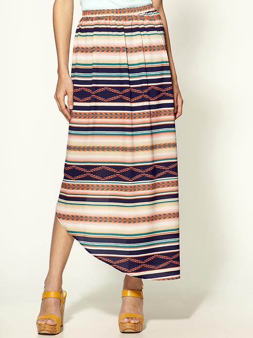Collective Concepts High Low Tribal Maxi Skirt