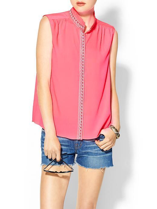 Maison Scotch Beaded Sleeveless Top - Pink