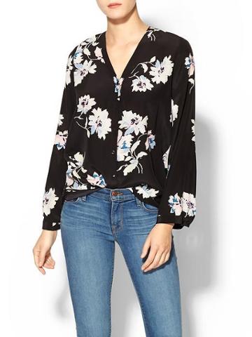Joie Michi Silk Top - Caviar
