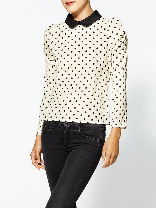D.ra Kylie Polka Dot Blouse