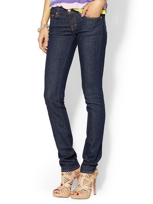 J Brand 12 Pencil Petite Dark Skinny Jeans - Pure