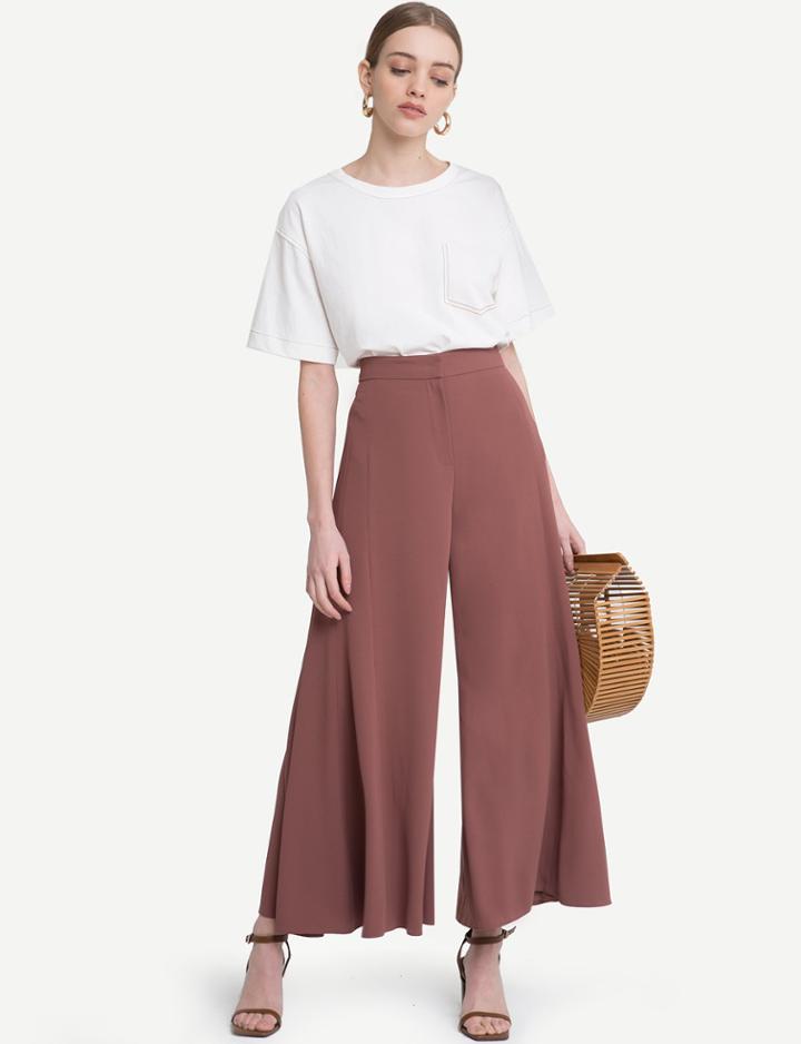 Pixie Market Bahia Wide Leg High Waist Pants
