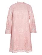 Pixie Market Blush Lace Scalloped Dress