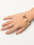 Pixie Market Pearl And Rose Gold Cuff