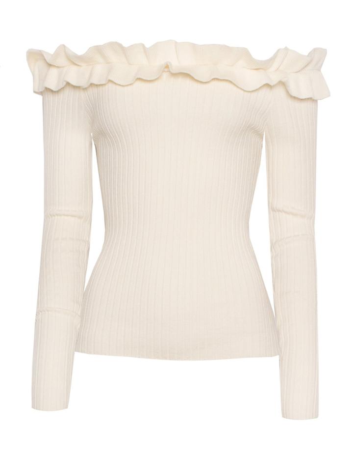 Pixie Market Minou Off The Shoulder Knit Top