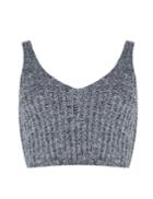 Pixie Market J.o.a Crop Knit Sweater Cami