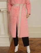Pixie Market Long Pink Faux Fur Coat