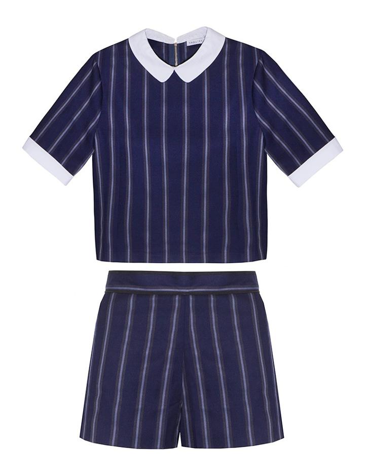 Pixie Market Wendy Stripe Matching Short Separates