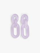 Pixie Market Lilac Link Chandelier Earrings