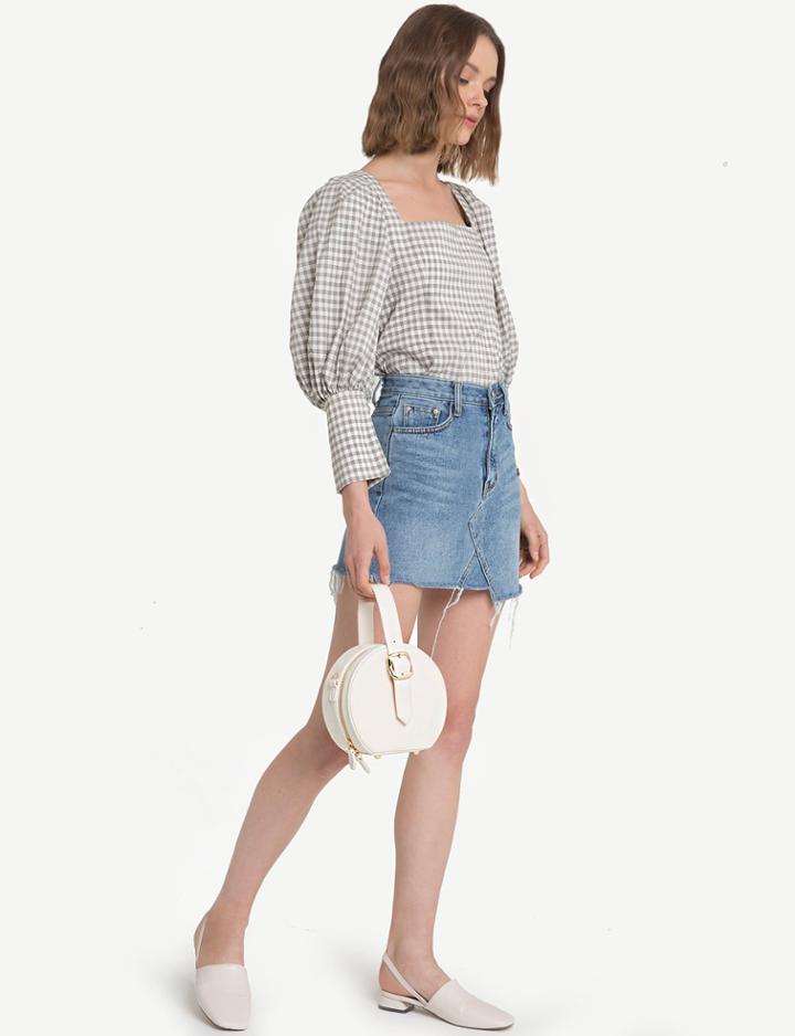 Pixie Market White Circle Mini Bag