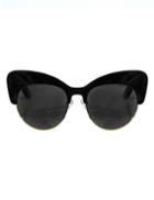 Pixie Market Coco Black Cat-eye Sunglasses
