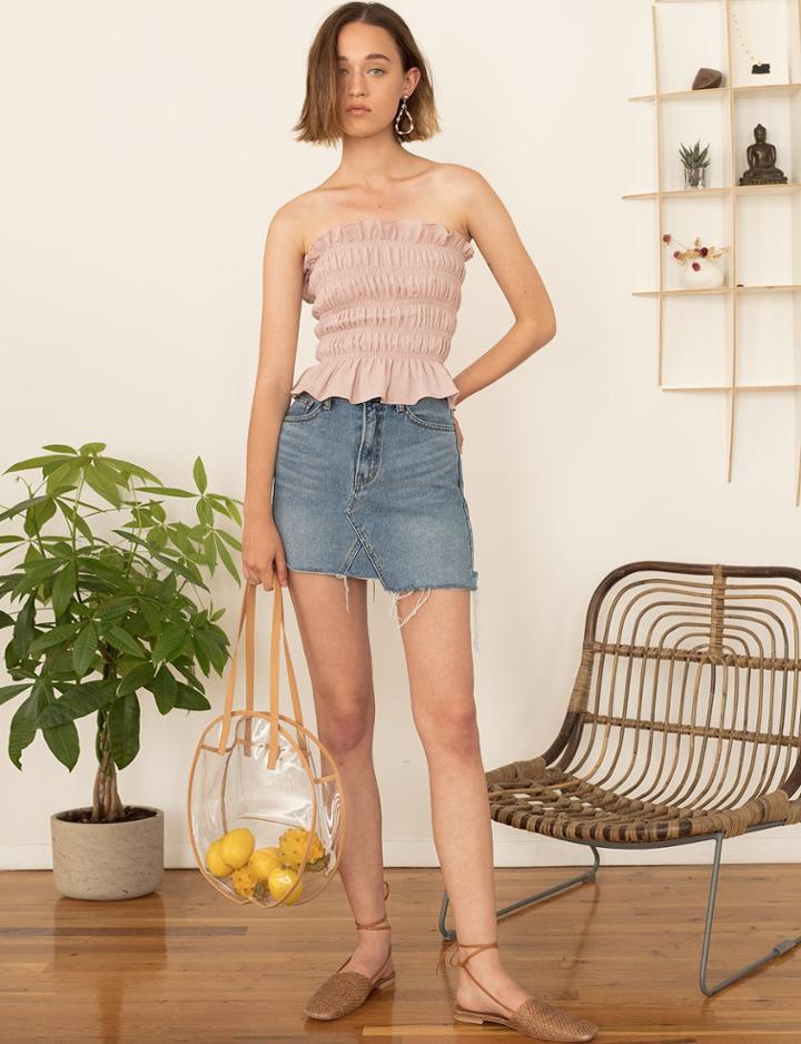 Pixie Market Love Smocked Tube Top