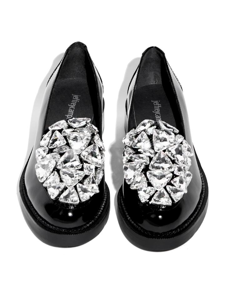 Pixie Market Jeffrey Campbell Ledger Diamond Loafers