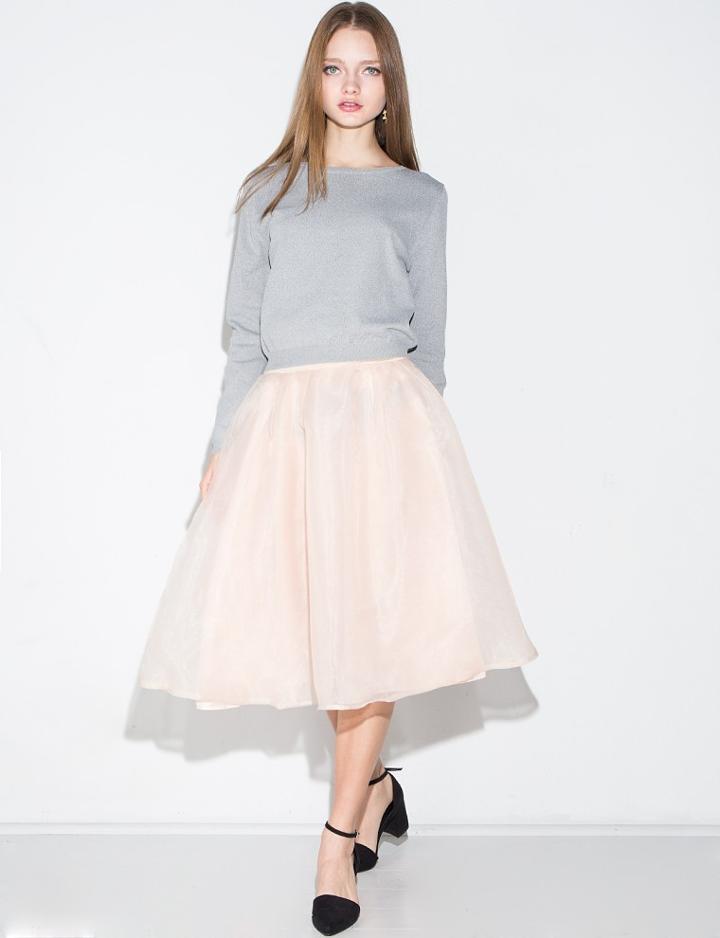 Pixie Market Organza Two Piece Sweater Dress