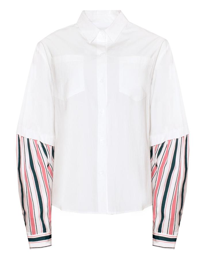 Pixie Market Two-way Stripe Shirt