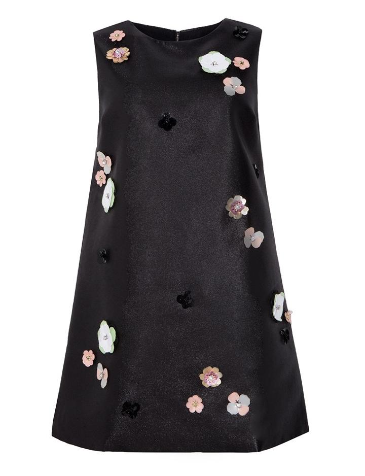 Pixie Market Flower Applique Shift Dress