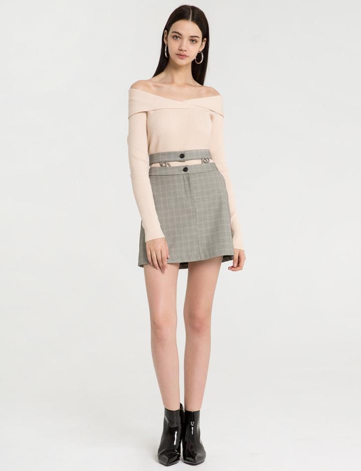 Pixie Market Ceremony Off The Shoulder Knit Top