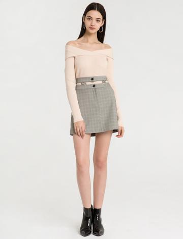 Pixie Market Ceremony Off The Shoulder Knit Top