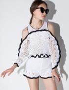 Pixie Market Alice Mccall She's Royal Crochet Romper