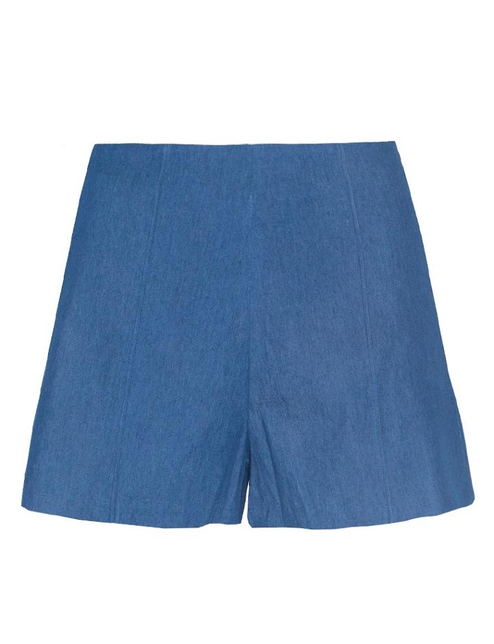Pixie Market Dressy Denim Shorts