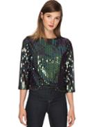 Pixie Market Up All Night Sequin Top