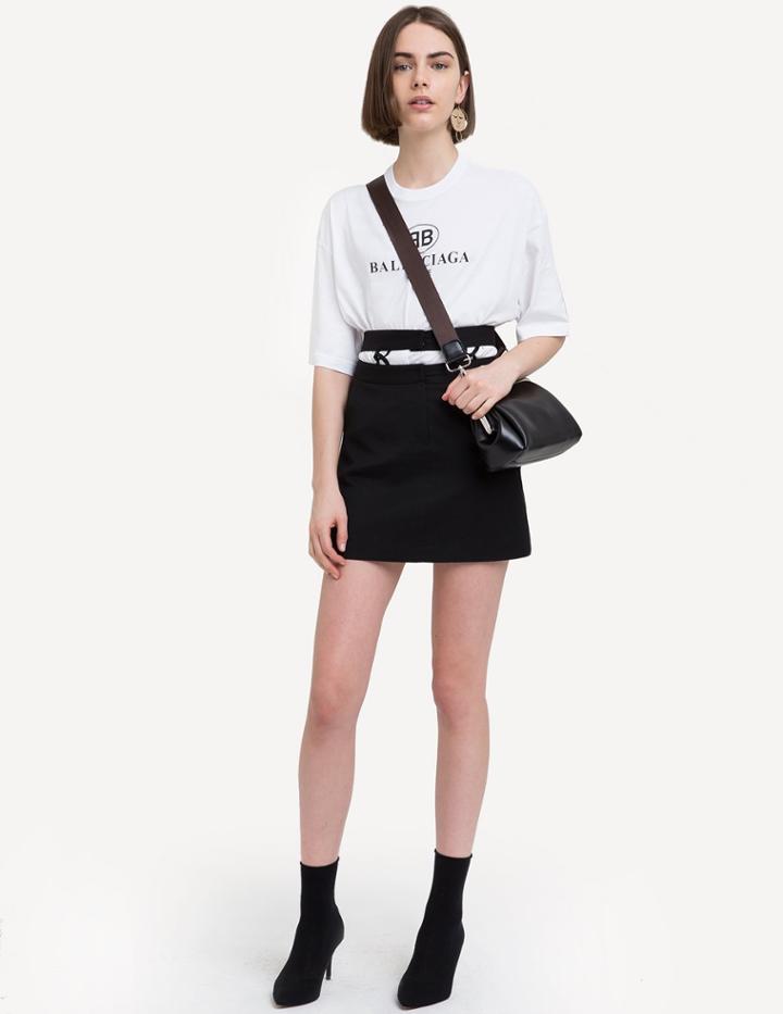 Pixie Market Oslo Double Waist Mini Skirt