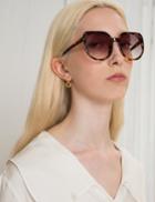 Pixie Market Brown Oversize Sunglasses