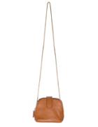 Pixie Market Brown Leather Mini Cross Body Bag