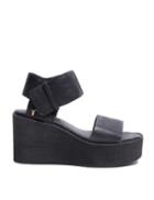 Pixie Market Faye Black Flatform Wedges