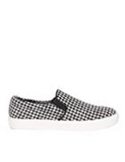 Pixie Market Houndstooth Slip On Shoes