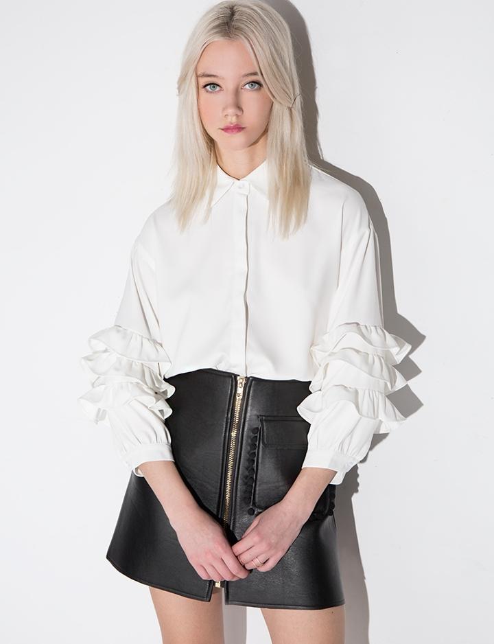 Pixie Market Sister Jane Warwick Ruffle Blouse