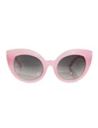 Pixie Market The Diamond Brunch Pink Sunglasses
