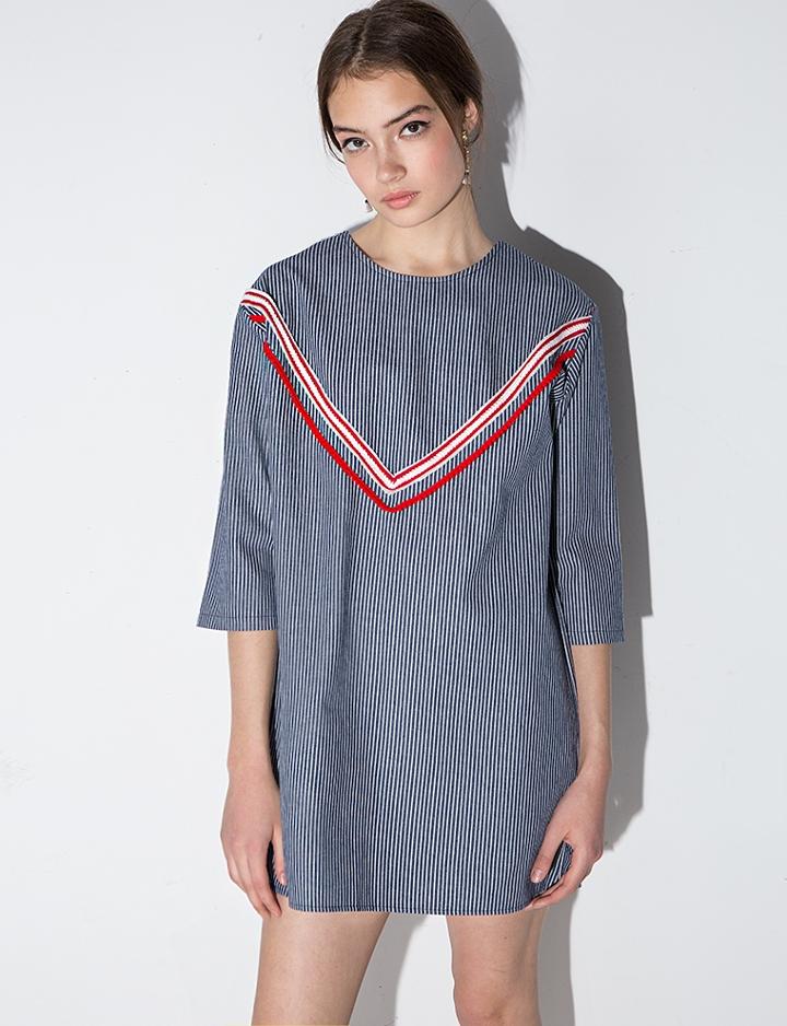 Pixie Market Engineer Stripe Mini Dress