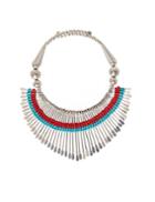 Pixie Market Silver And Turquoise Tribal Necklace