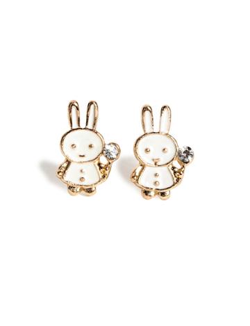 Pixie Market Mini Bunny Rabbit Stud Earrings