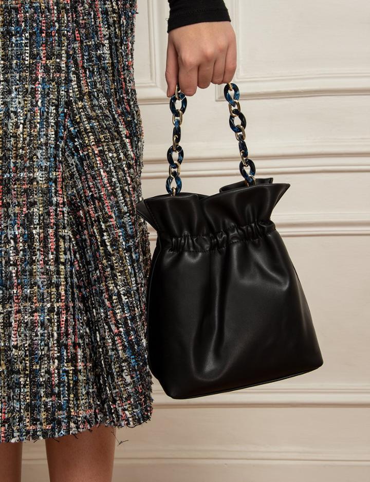 Pixie Market Black Chain Pouch Mini Bag