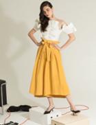 Pixie Market Yellow Mustard High Waisted Culottes